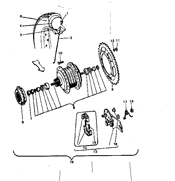 Sears 8087 rear wheel diagram