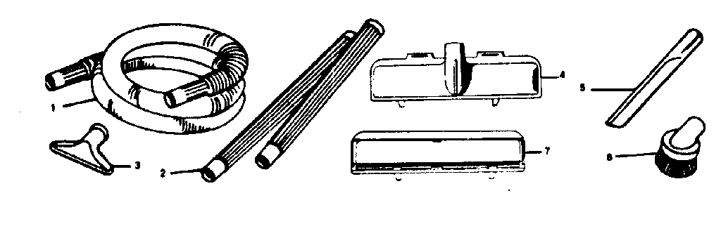 Kenmore 1753195082 standard attachment kit model 175.3615 diagram
