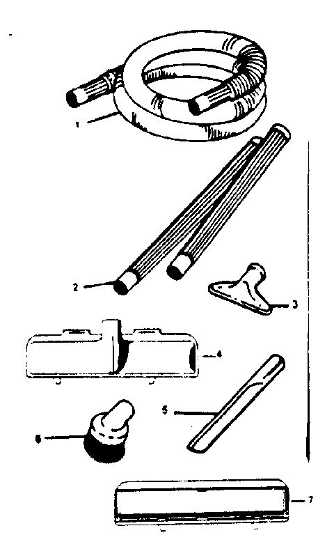 Kenmore 1753292281 standard attachment kit model 175.3615 (optional) diagram