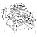 Kenmore 1554546762 top section and outer body parts diagram