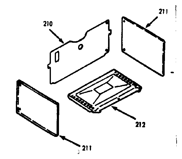 Kenmore 6477147101 optional catalytic liner kit 8027110 diagram