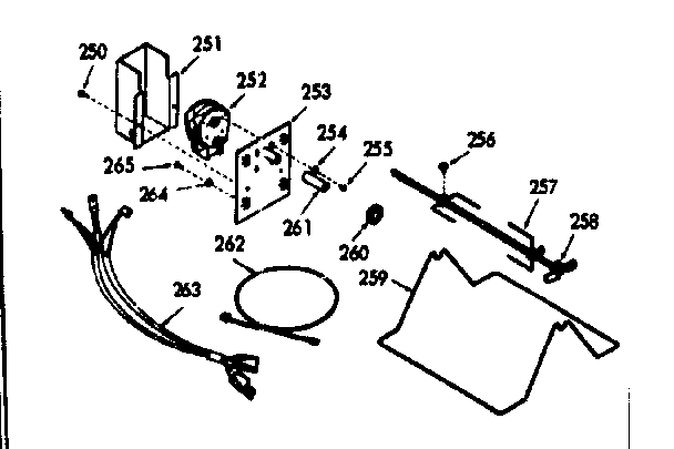 Kenmore 6477147101 optinal rotisserie kit no. 8007110 diagram