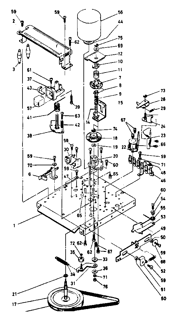 LXI 13291971050 8-track tape mechanism diagram