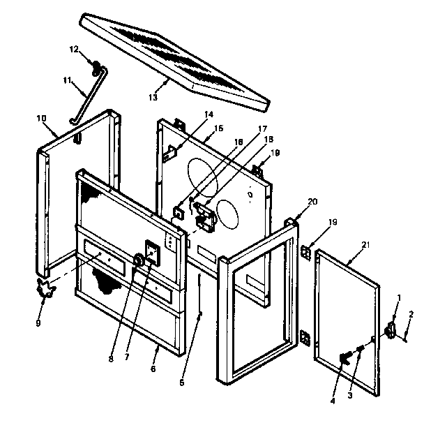 Kenmore 143840630 non-functional replacement parts diagram