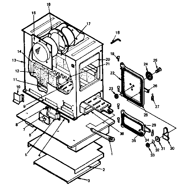 Kenmore 143840630 functional replacement parts diagram