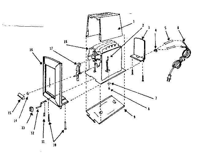 Kenmore 360630401 replacement parts diagram