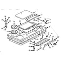 Kenmore 1033366740 main top section diagram