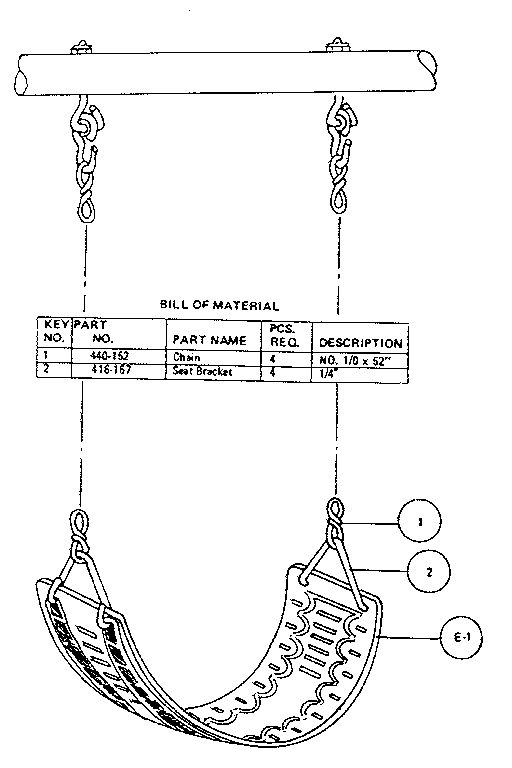 Sears 51272034-80 e-swing assembly diagram