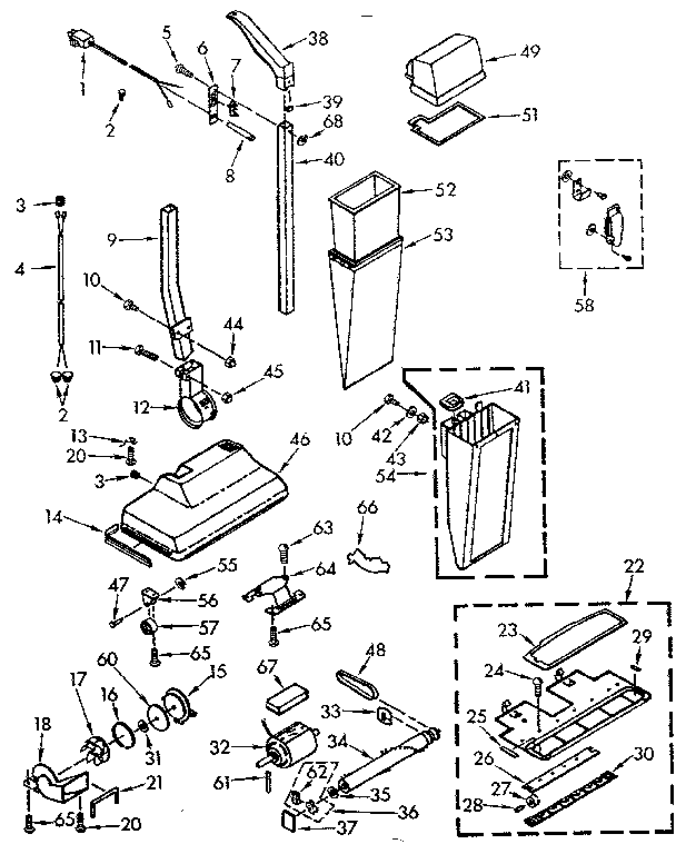 Kenmore 11639380 vacuum cleaner parts diagram