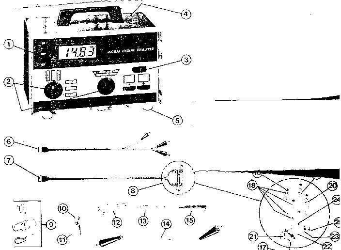 Actron 3003 unit diagram