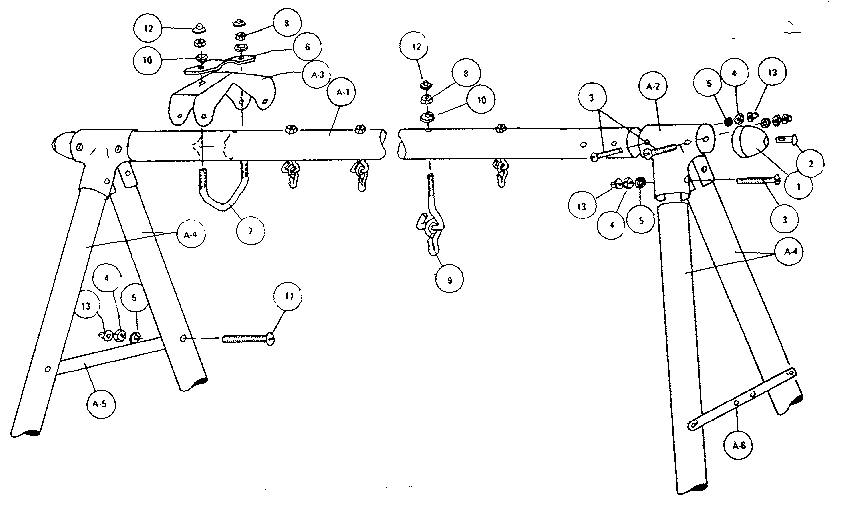 Sears 51272932-80 frame assembly #93602 diagram