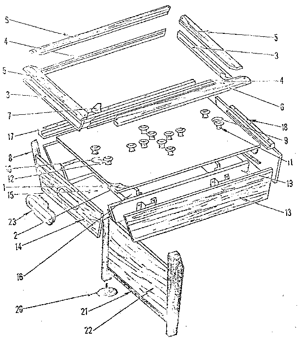 Crown 9535 unit parts diagram