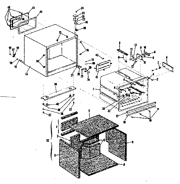 Fridgette 20/18 COPPER cabinet parts diagram