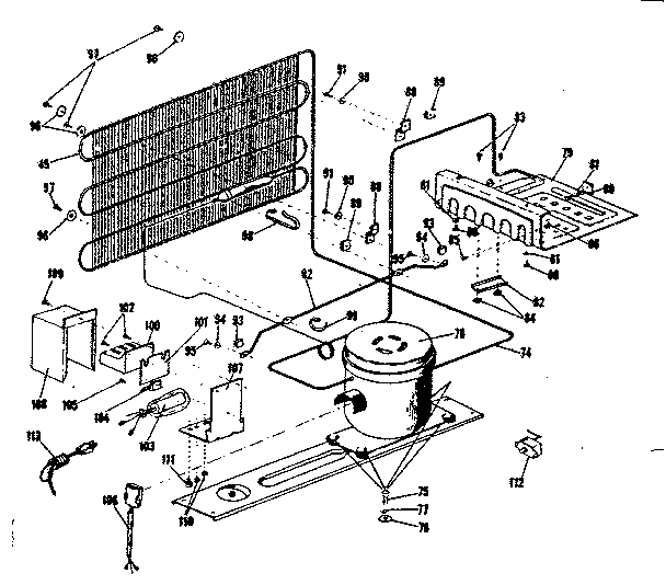 Fridgette 20/18 COPPER compressor unit parts diagram