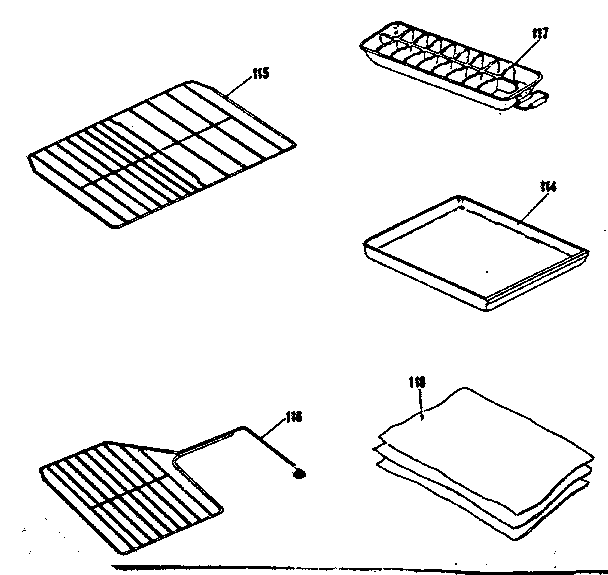 Fridgette 20/18 COPPER accessory parts diagram