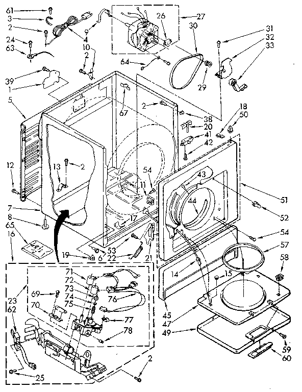 Sears 11087860300 cabinet diagram