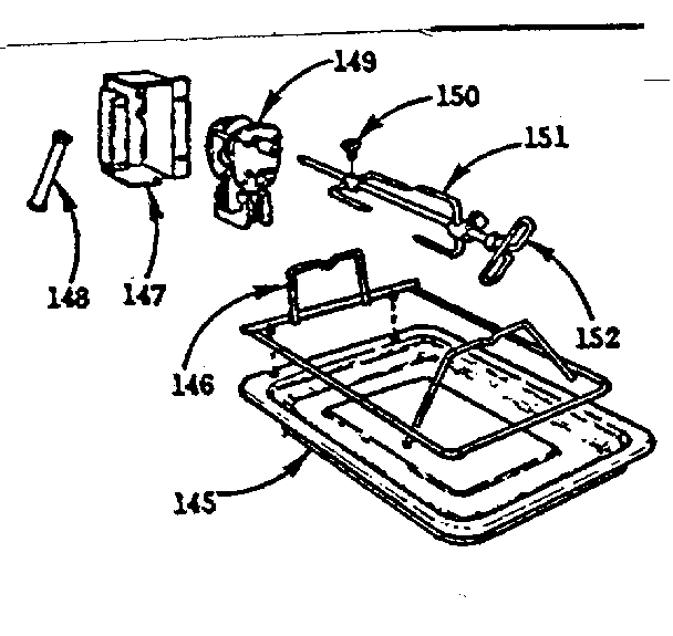 Kenmore 103720610 optional equipment - oven rotisserie diagram