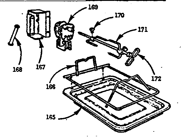 Kenmore 103726610 optional equipment - oven rotisserie diagram