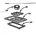 Kenmore 103726611 optional equipment - fifth burner diagram