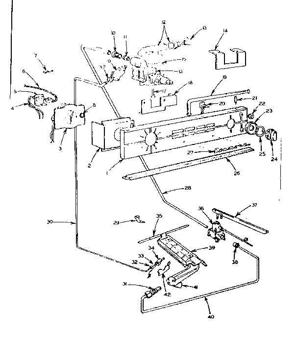 Kenmore 10330381 burner section diagram