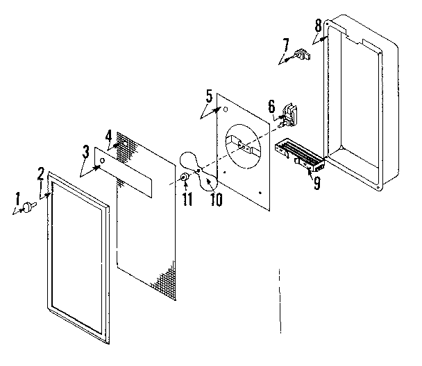 Kenmore 34458161 replacement parts diagram