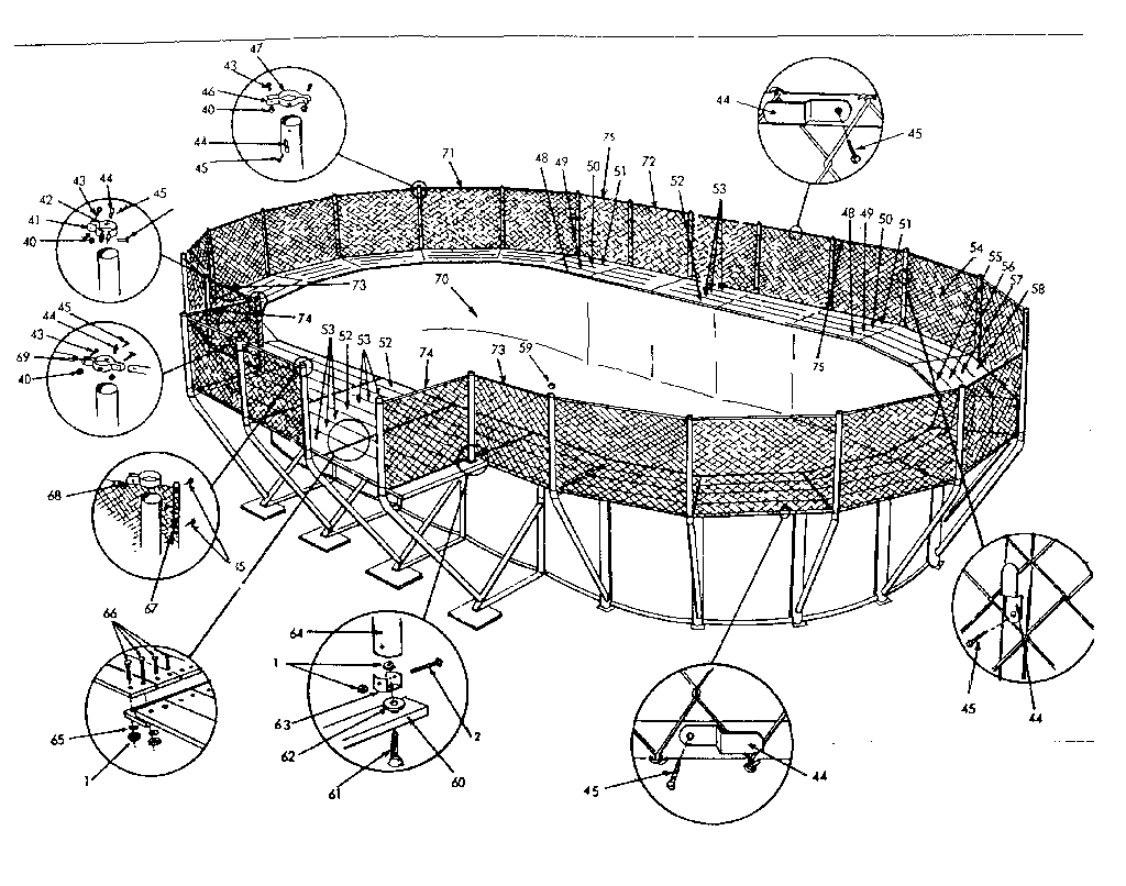 Bilnor CAF-31 fence parts diagram