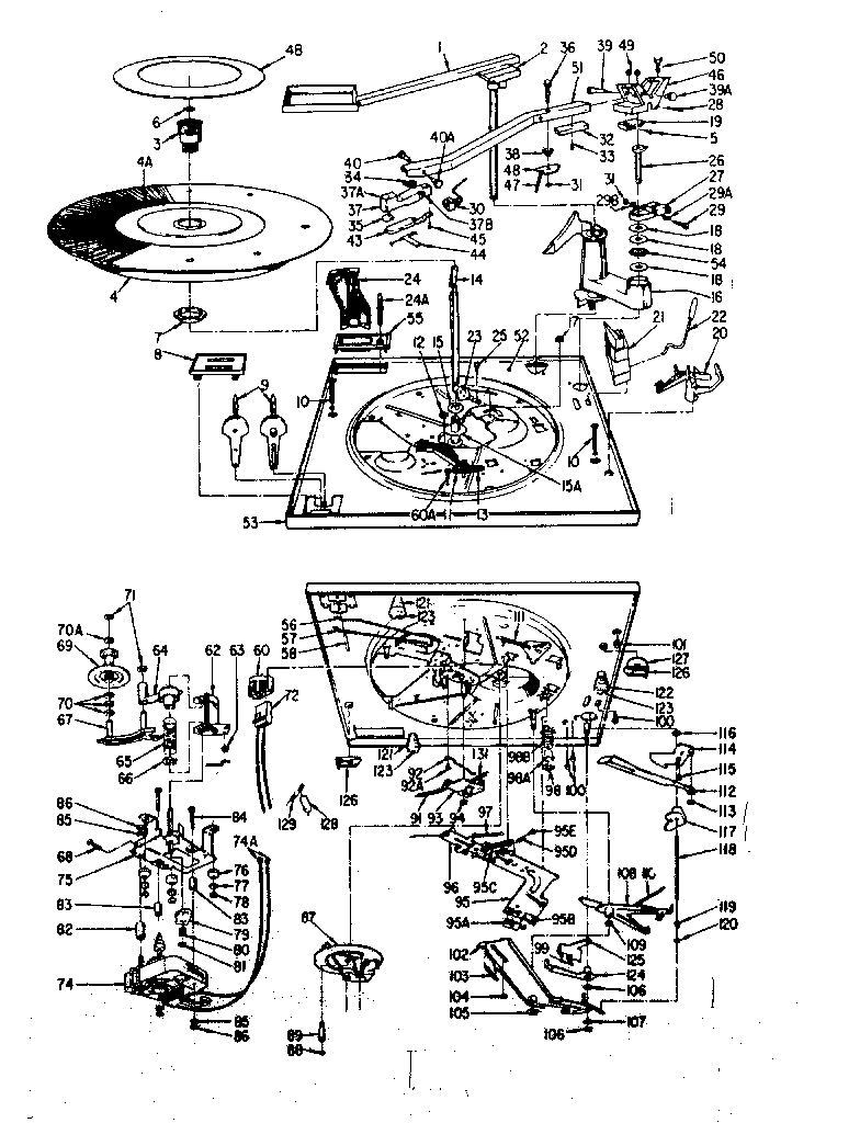 LXI 52831506000 record changer diagram