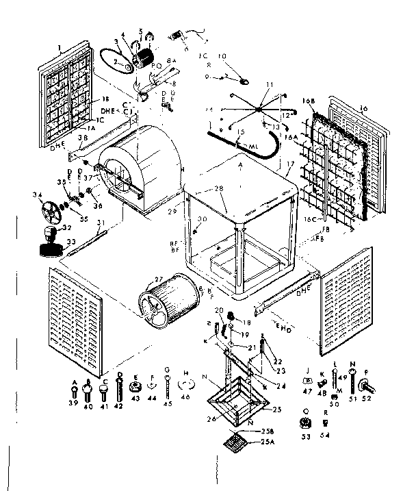 Kenmore 56561992 functional replacement parts diagram