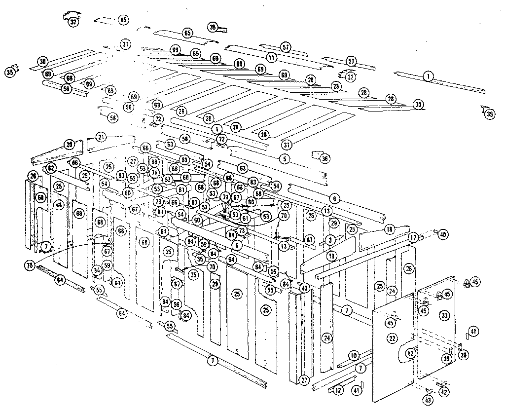 Sears 69660087 replacement parts diagram