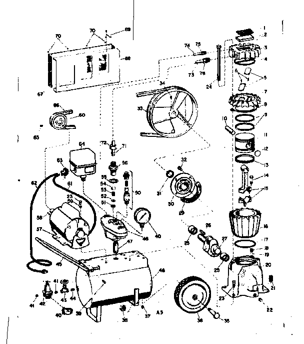 Craftsman 106153380 replacement parts diagram