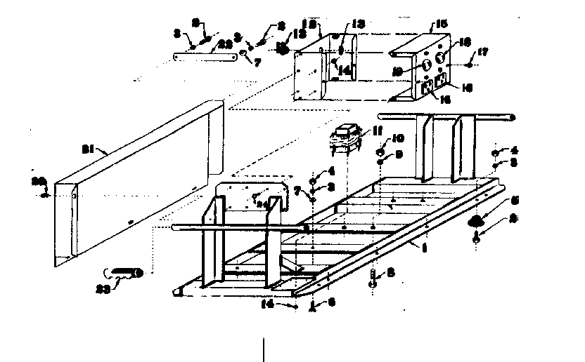 Craftsman 5803125-7 mounting base diagram