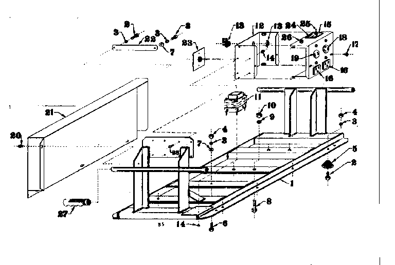 Craftsman 5803126-5 mounting base diagram