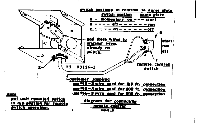 Craftsman 5803126-5 connecting remote control switch diagram