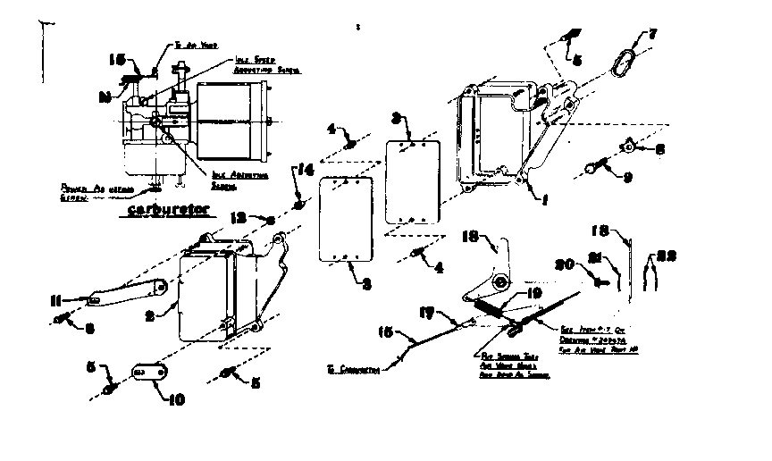 Craftsman 5803149-4 air vane linkage diagram