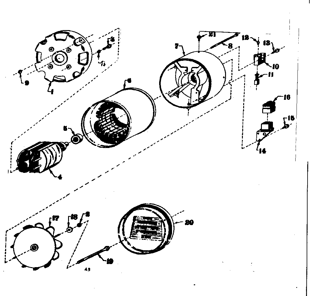 Craftsman 5803181-5 stator assembly diagram