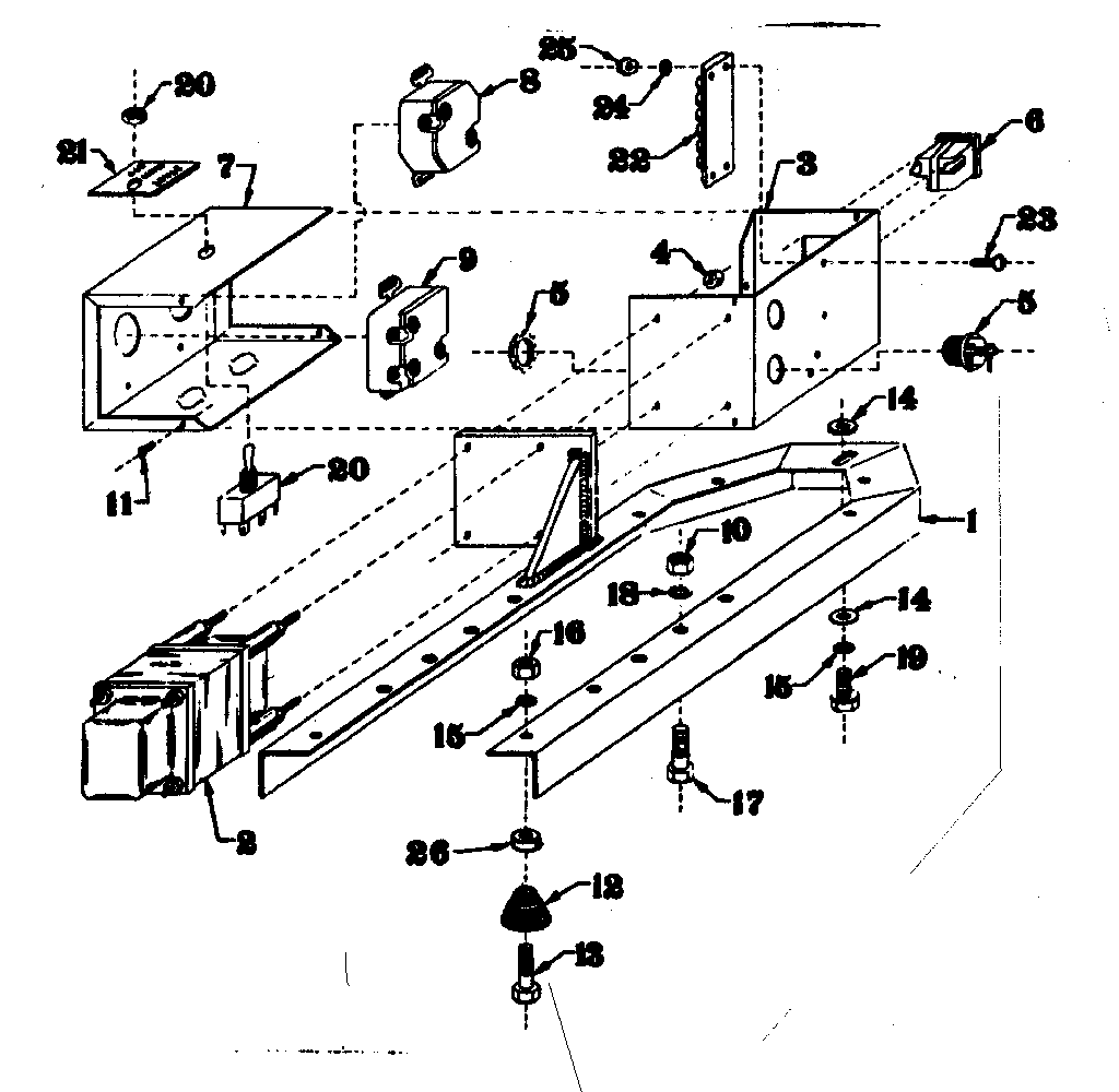 Craftsman 5803181-5 mounting base diagram