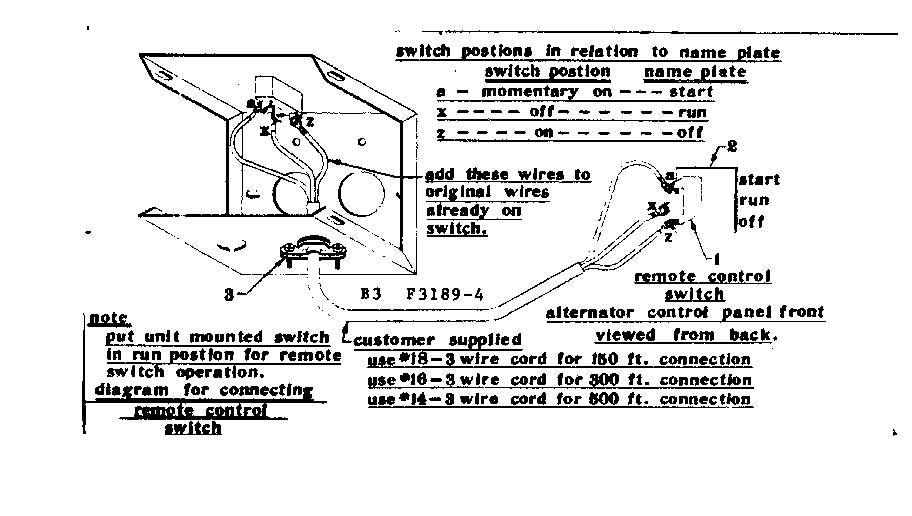 Craftsman 5803189-4 connecting remote control switch diagram