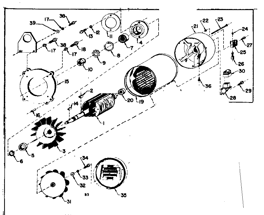 Craftsman 5805405-0 alternator diagram