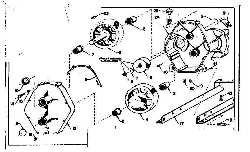 Craftsman 5805405-0 gear housing assembly diagram