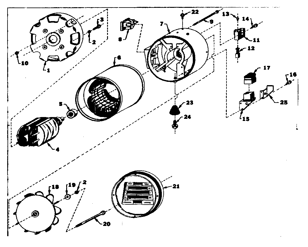 Craftsman 5805415-1 alternator diagram