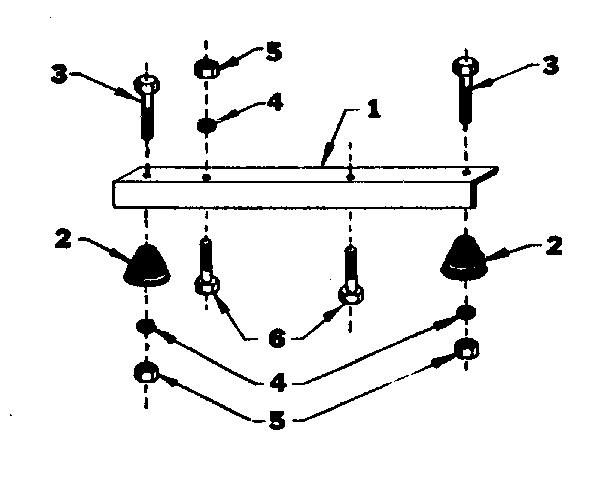 Craftsman 5805415-1 engine mtg support diagram