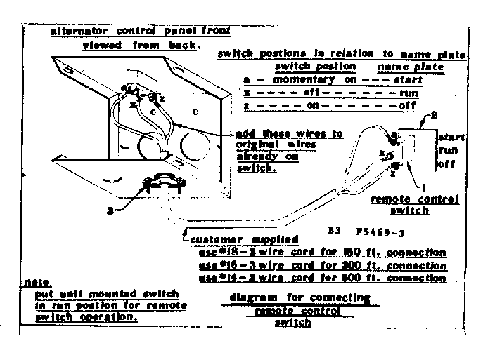Craftsman 5805469-3 connecting remote control switch diagram