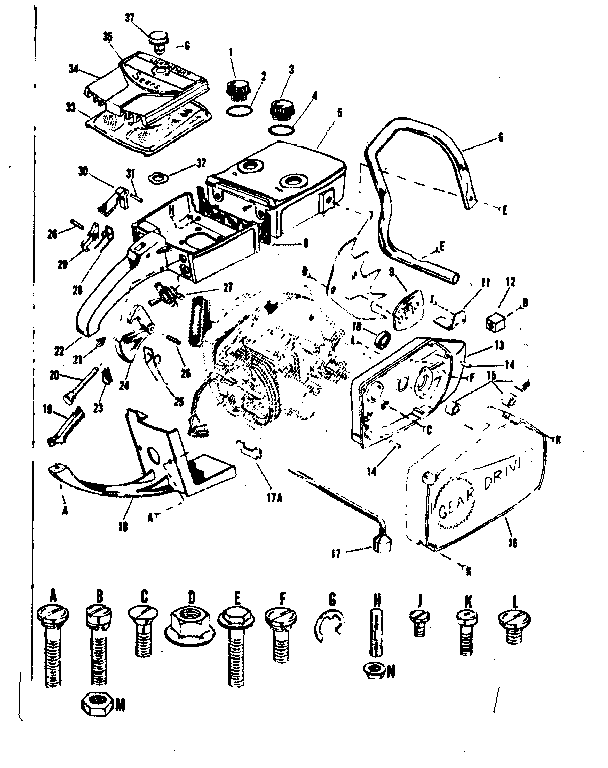 Craftsman 917352030 main frame diagram