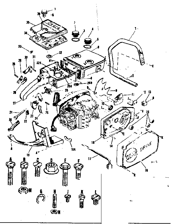 Craftsman 917352120 main frame diagram