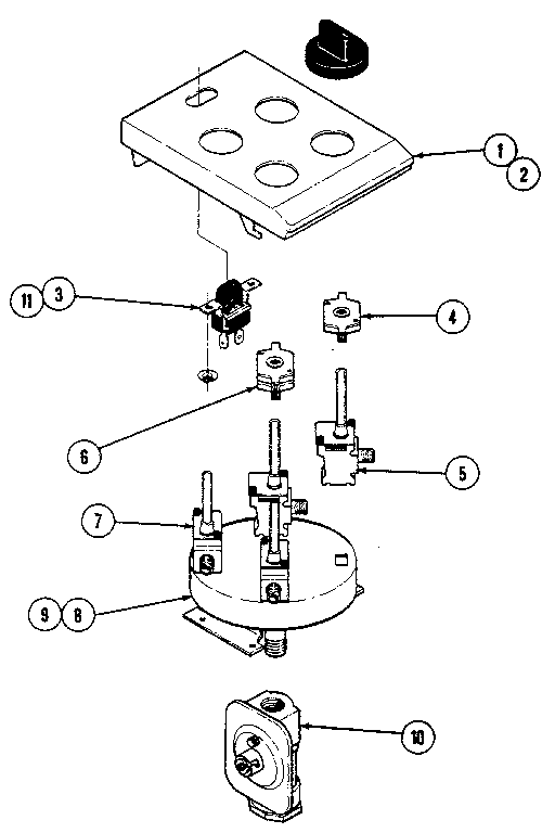 Kenmore 12302(1988) control assembly diagram