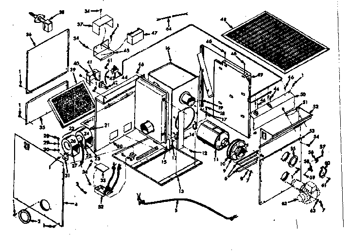 Kenmore 867713141 furnace assemblies diagram