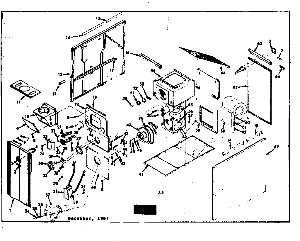 Kenmore 86774182 functional replacement parts diagram