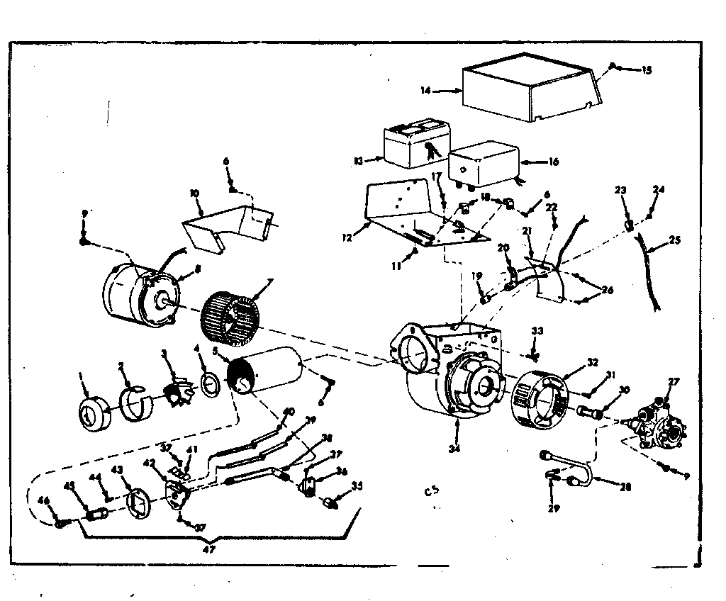 Kenmore 86774182 oil burner assembly diagram