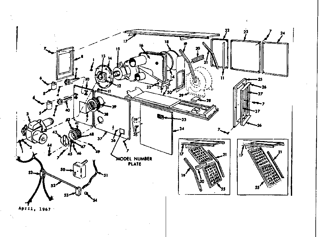 Kenmore 867748721 functional replacement parts diagram