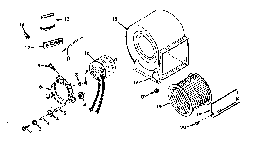 Kenmore 867748721 h-q blower assembly diagram